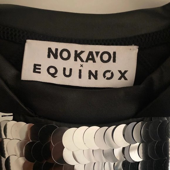 💥HOT ITEM💥 Palale Color Block Sequin and Leather Hoodie - Picture 12 of 14